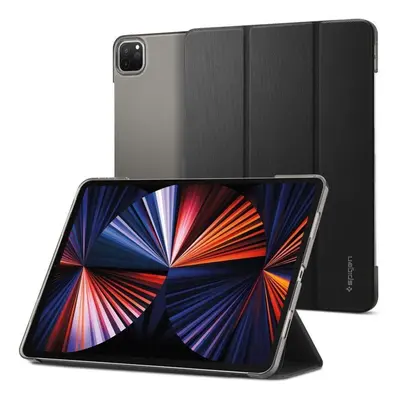 Pouzdro na tablet Spigen Liquid Air Folio Black iPad Pro 12.9" 2021