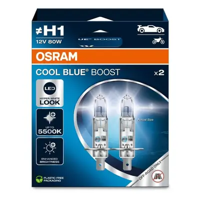 Autožárovka OSRAM Cool Blue Boost "H1",12V, 80W, P14.5s Duobox