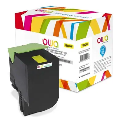 OWA Armor toner kompatibilní s Lexmark 80C2SY0, 2000st, žlutá/yellow