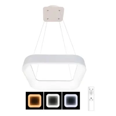 Lustr LED Stmívatelný lustr na lanku NEST LED/40W/230V 3000-6500K bílá + dálkové ovládání