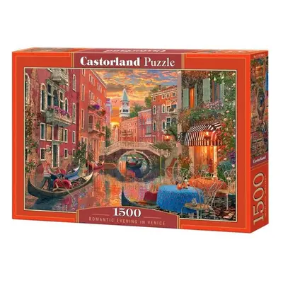 CASTORLAND Puzzle Romantický večer v Benátkách 1500 dílků