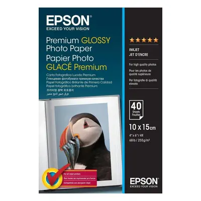 Fotopapír Epson Paper Premium Glossy Photo 10x15 40 listů