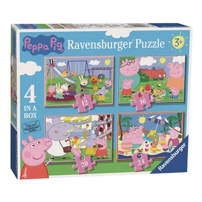 RAVENSBURGER Puzzle Prasátko Peppa: Zábavné dny 4v1 (12,16,20,24 dílků)