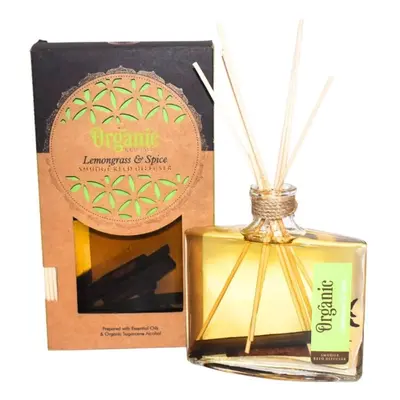 Organický difuzér 150 ml s tyčinkami, Lemongrass&Spice