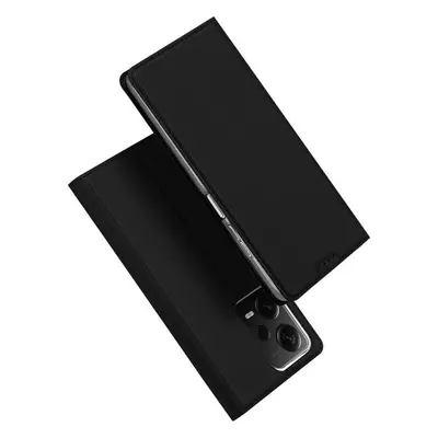 Pouzdro na mobil DUX DUCIS Skin Pro flipové kožené pouzdro pro Xiaomi Redmi Note 12 Pro+ 5G Blac