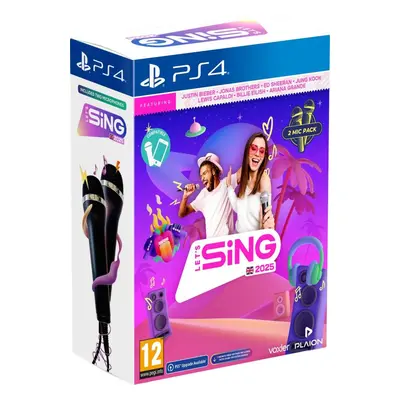 Hra na konzoli Lets Sing 2025 + 2 mikrofony - PS4