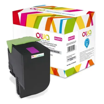 OWA Armor toner kompatibilní s Lexmark 80C2HM0, 3000st, červená/magenta