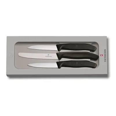 Sada nožů Victorinox sada nožů na zeleninu 3ks Swiss Classic plast černý