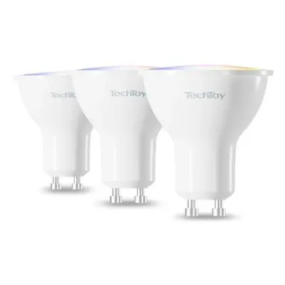 LED žárovka TechToy Smart Bulb RGB 4.7W GU10 ZigBee 3pcs set