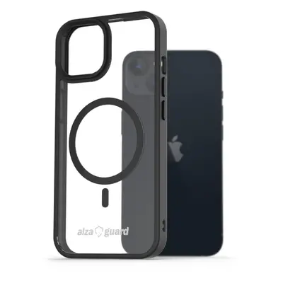 Kryt na mobil AlzaGuard Clear TPU Case Compatible with Magsafe pro iPhone 13 černé