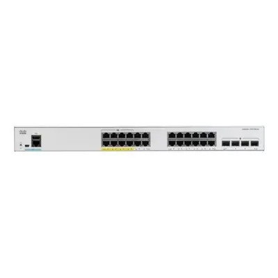 Catalyst C1000-24P-4X-L, 24x 10/100/1000 Ethernet PoE+ port and 195W PoE budget, 4x 10G SFP+ upl