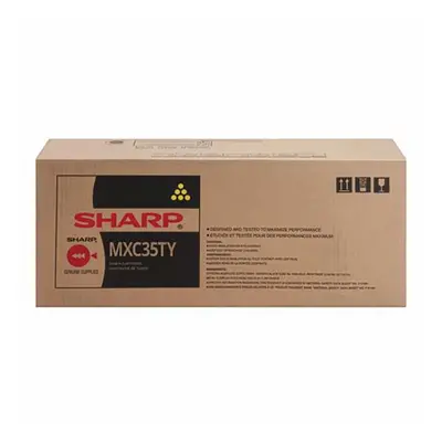 Sharp originální toner MX-C35TY, yellow, 6000str., Sharp MX-C357F, MX-C407P, O