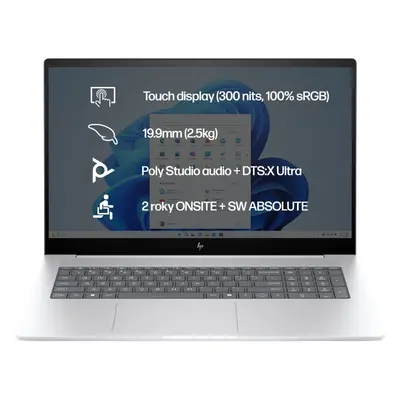 Notebook HP ENVY 17-da0900nc Glacier Silver Touch Kovový