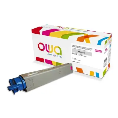 OWA Armor toner kompatibilní s OKI 43459330, 2500st, červená/magenta