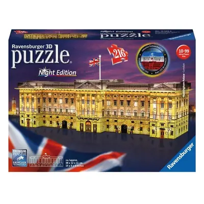 Puzzle Ravensburger 125296 Buckinghamský palác (Noční edice)