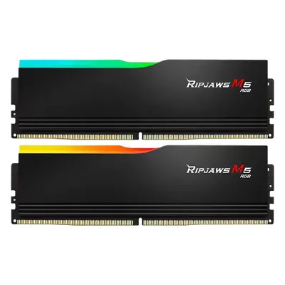 Operační paměť G.SKILL 64GB KIT DDR5 6000MT/s CL30 Ripjaws M5 RGB Black