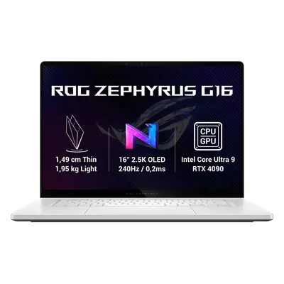 Herní notebook ASUS ROG Zephyrus G16 GU605MY-NEBULA033W Platinum White kovový