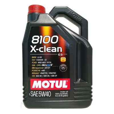 Motorový olej MOTUL 8100 X-CLEAN 5W40 5L