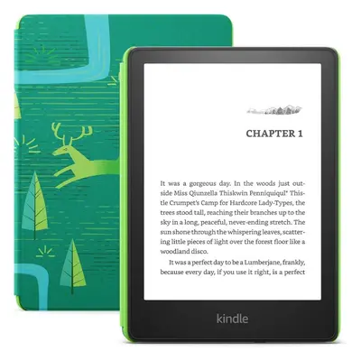 Elektronická čtečka knih Amazon Kindle Paperwhite Kids 2022 16GB Emerald Forest