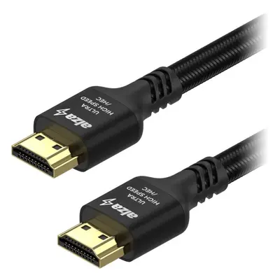 Video kabel AlzaPower AluCore Premium HDMI 2.1 High Speed 8K 1m černý