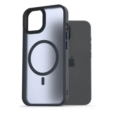 Kryt na mobil AlzaGuard Matte Case Compatible with MagSafe pro iPhone 15 tmavě modrý