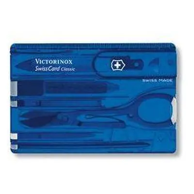 Multitool Victorinox Swiss Card Classic Translucent modrý