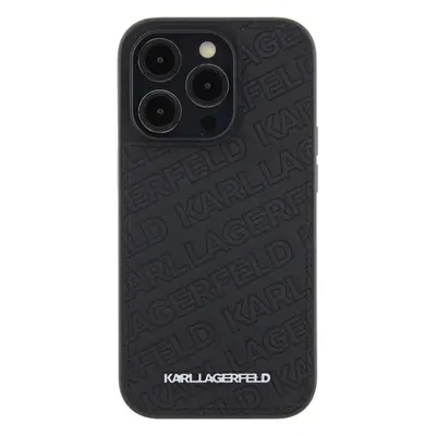 Kryt na mobil Karl Lagerfeld PU Quilted Pattern Zadní Kryt pro iPhone 15 Pro Max Black