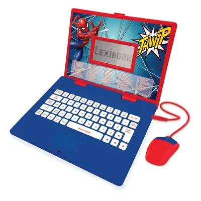 Dětský notebook Lexibook Spiderman Dvojjazyčný vzdělávací notebook čeština/angličtina, 124 aktiv