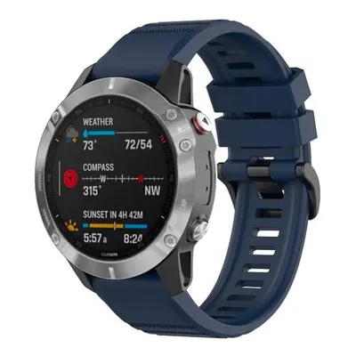 Řemínek FIXED Silicone Strap pro Garmin QuickFit 22mm modrý