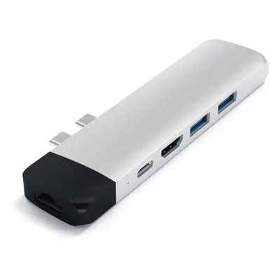 Replikátor portů Satechi Aluminium Type-C PRO Hub (HDMI 4K,PassThroughCharging,1x USB3.0,1xSD,Et