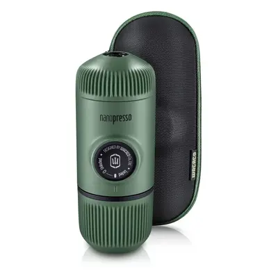 Cestovní kávovar Wacaco Nanopresso Moss Green + pevný obal