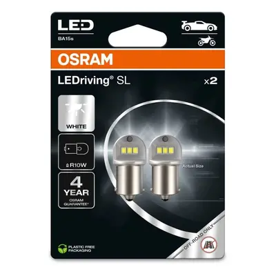 LED autožárovka OSRAMM LEDriving SL R10W, Studeně bílá 6000K, dva kusy v balení