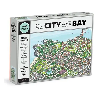 GALISON Puzzle Město v zálivu San Francisco 2v1, 1000 dílků