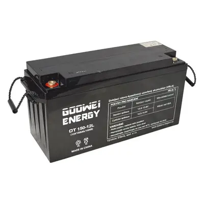 Trakční baterie GOOWEI ENERGY OTL150-12, baterie 12V, 150Ah, DEEP CYCLE