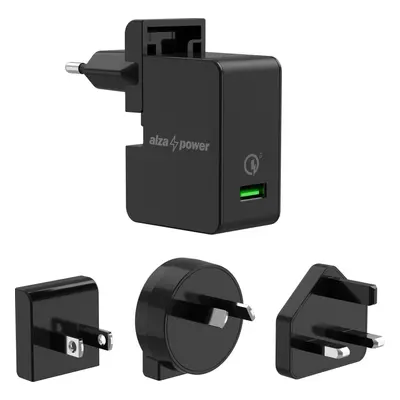 Nabíječka do sítě AlzaPower T200 Travel Charger černá