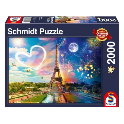 Puzzle Schmidt Puzzle Paříž ve dne, v noci 2000 dílků