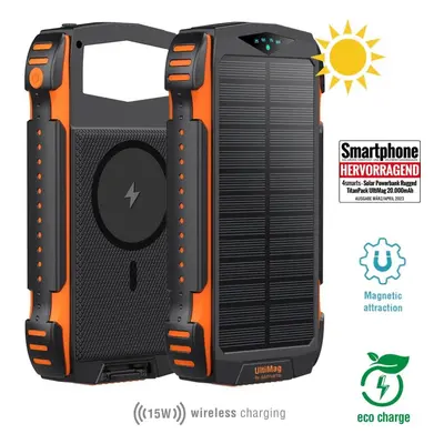 Powerbanka 4smarts Solar Rugged TitanPack UltiMag 20000mAh black