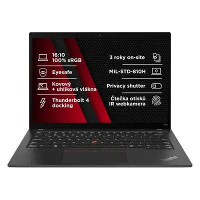 Notebook Lenovo ThinkPad T14s Gen 4 Deep Black