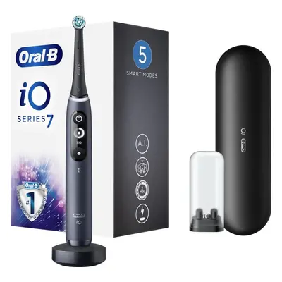 Elektrický zubní kartáček Oral-B iO Series 7 Black Onyx magnetický zubní kartáček