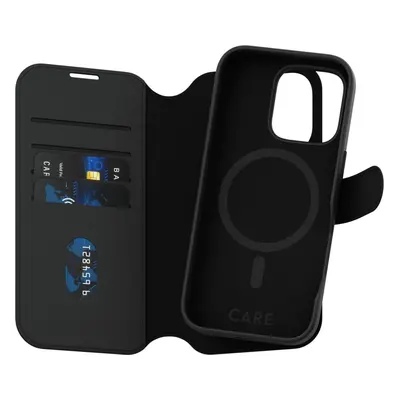 Kryt na mobil PanzerGlass CARE pouzdro Apple iPhone 16 Pro MagSafe Wallet 2v1 černý