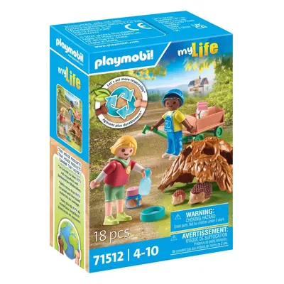 Set figurek a příslušenství Playmobil 71512 Péče o ježky