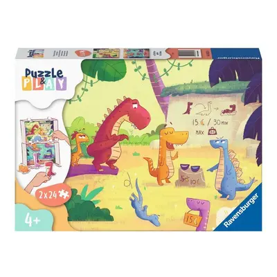 Puzzle Puzzle & Play Dinosaurus 2x24 dílků