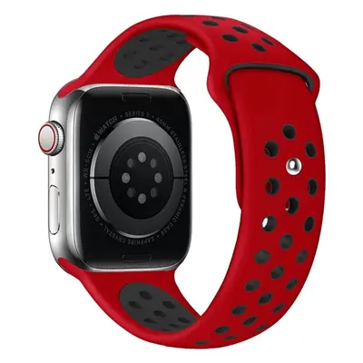 Řemínek Eternico Sporty pro Apple Watch 42mm / 44mm / 45mm Pure Black and Red