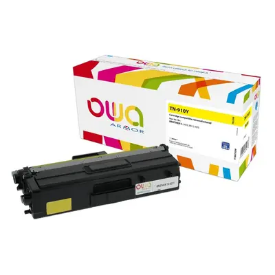 OWA Armor toner kompatibilní s BROTHER TN-910Y, 9000st, žlutá/yellow