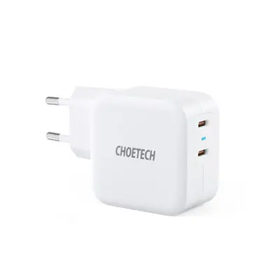 Nabíječka do sítě ChoeTech Dual USB-C PD 40W Fast Charger