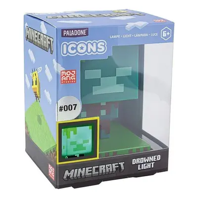 Figurka Minecraft - Drowned Zombie - svítící figurka