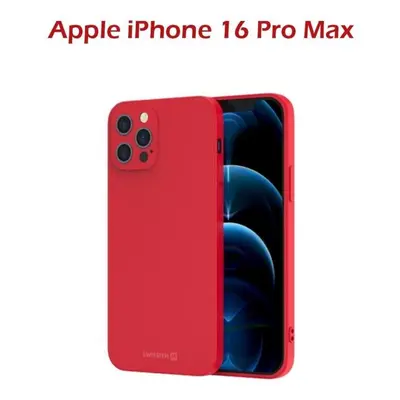 Kryt na mobil Swissten Soft Joy pro Apple iPhone 16 Pro Max červené