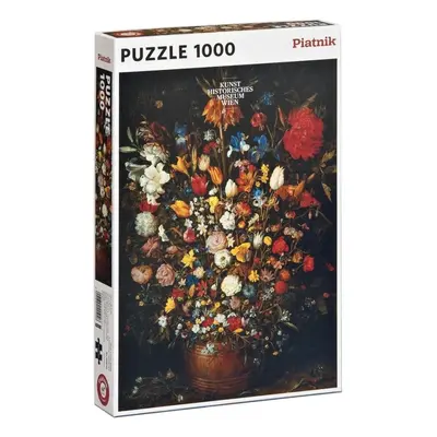 PIATNIK Puzzle Květiny v dřevěné váze 1000 dílků