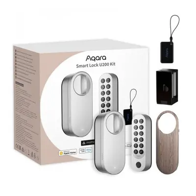 Chytrý zámek AQARA Smart Lock U200 Kit (EL-D02DS), stříbrný