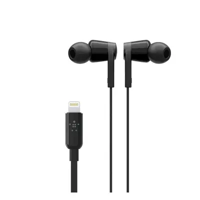 Sluchátka Belkin Soundform Earphones ROCKSTAR w Lightning Connector - černá